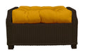 Canvas Sunflower Yellow Tufted Ottoman Replacement Cushion F159730