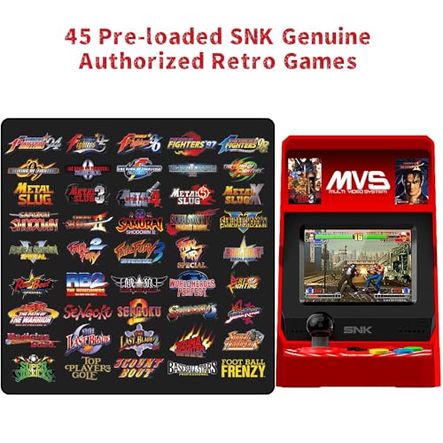 Mini Home Arcade Machine with 45 Pre-Loaded Classic Games, 3.5inch Screen G160246
