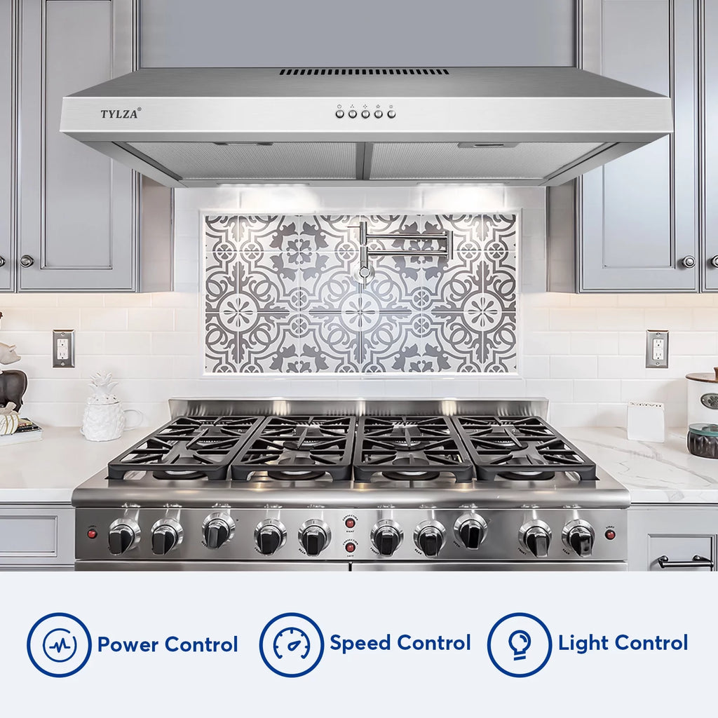 600 CFM Stainless Steel Under Cabinet Range Hood Q6845