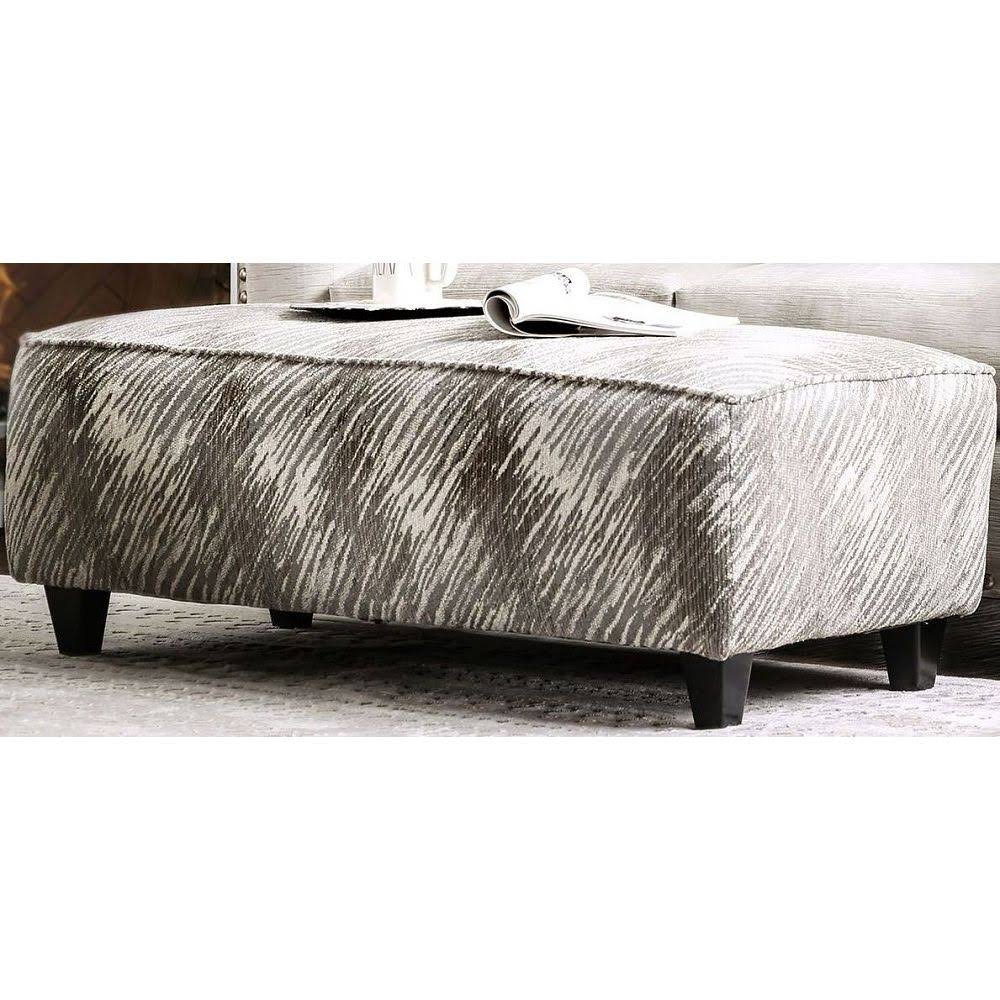 Light Mocha Ottoman W38185