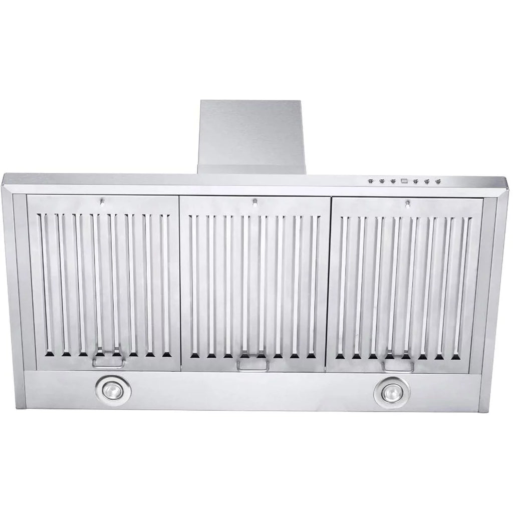 36" Wall Mount Ductless Range Hood with LED Lights Stainless Steel Z605