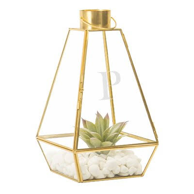 Glass and Metal Lantern R428