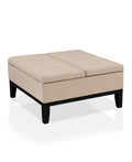 Beige Storage Ottoman L775738