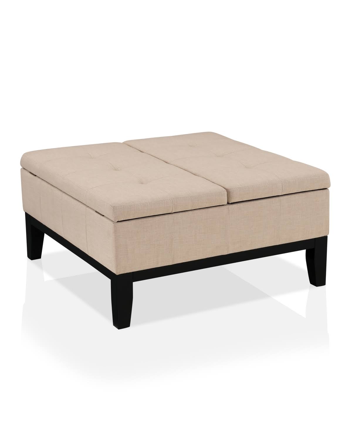 Beige Storage Ottoman L775738