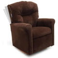 Contemporary Chocolate Micro Suede Rocker Recliner Q47640