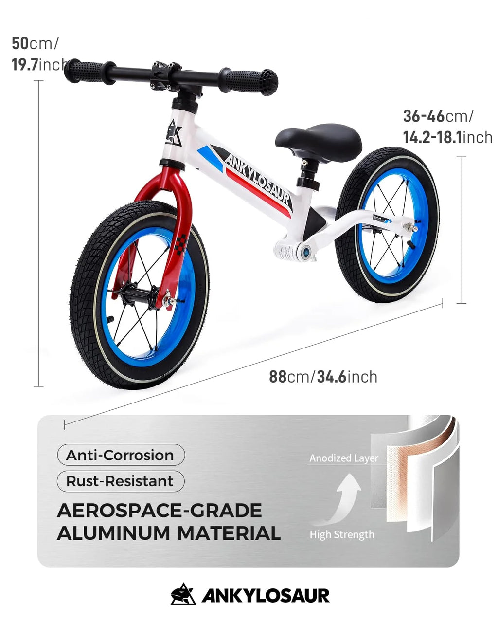 Balance Bike with Adjustable Seat Height S2361
