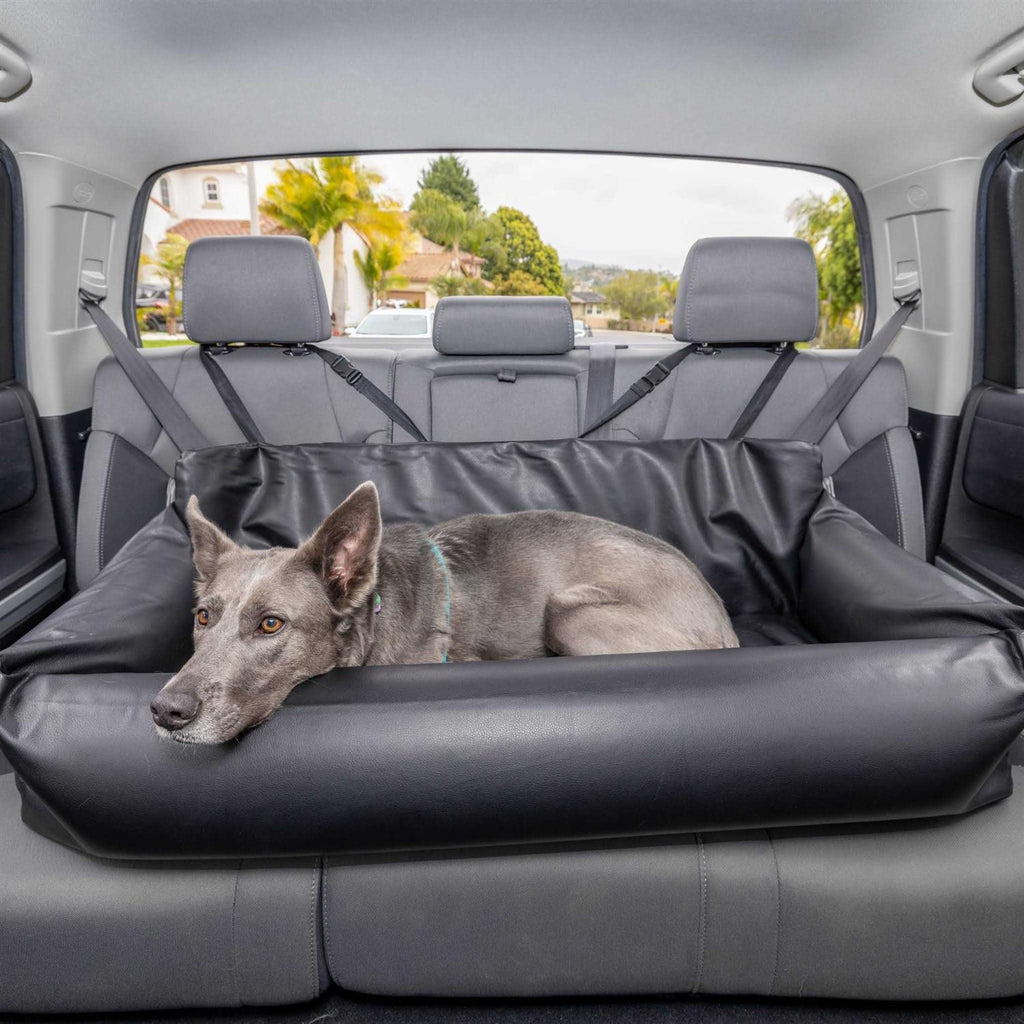 Faux Leather Memory Foam Dog Car Bed H80644