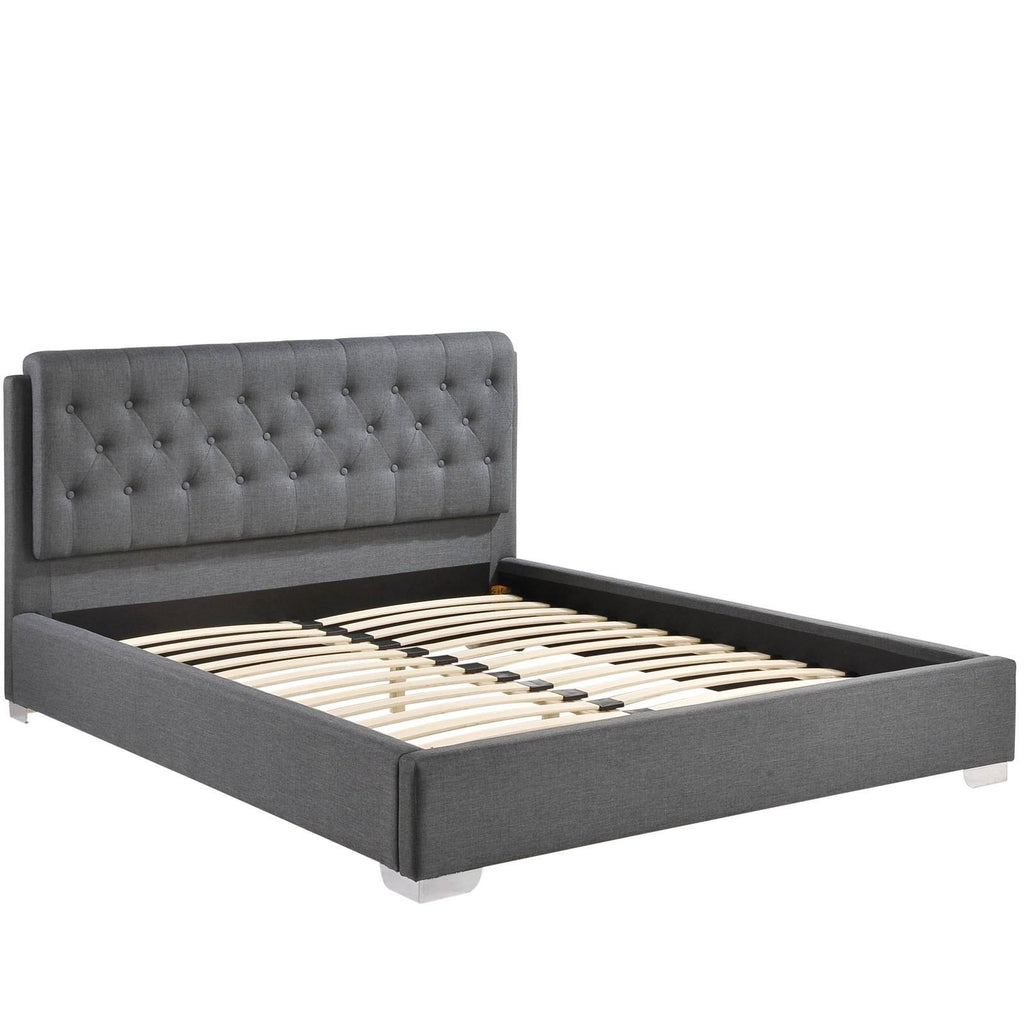 Queen Fabric Bed G365