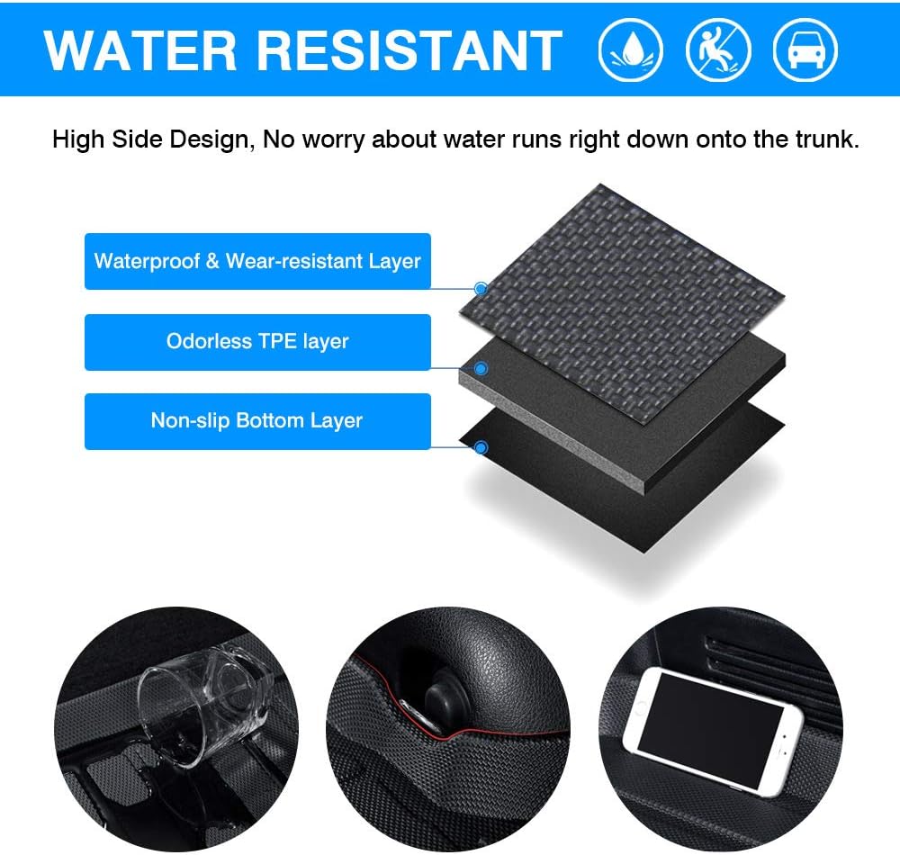 All Weather Waterproof Cargo Liner Trunk Mat O453697