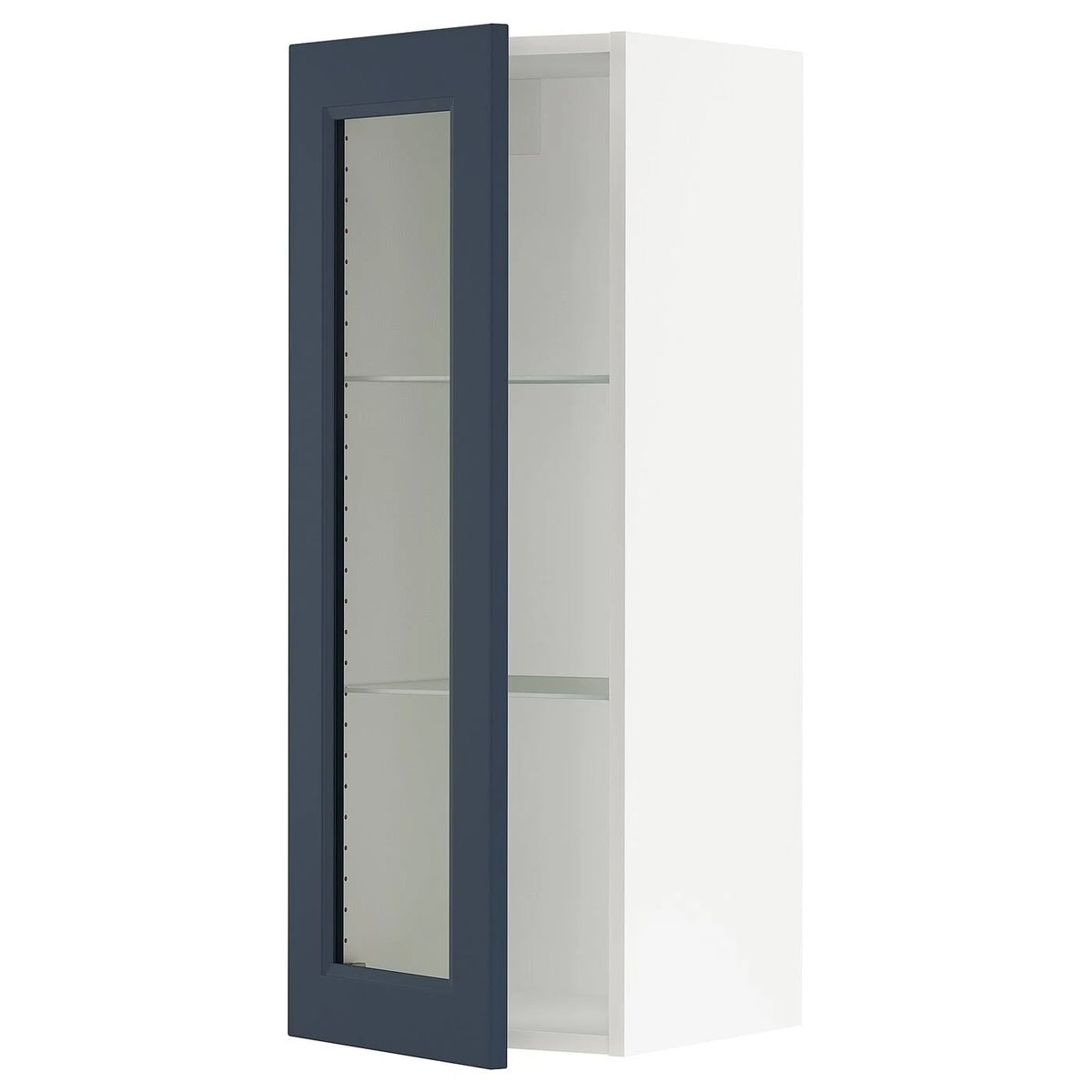 White Wall Cabinet with Glass Door C646085