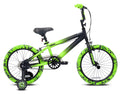 18" Black and Green BMX Bike B711