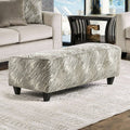 Light Mocha Ottoman W38185