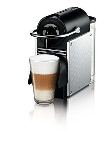 Aluminum Coffee and Espresso Machine with Milk Frother, 34 ounces P3388