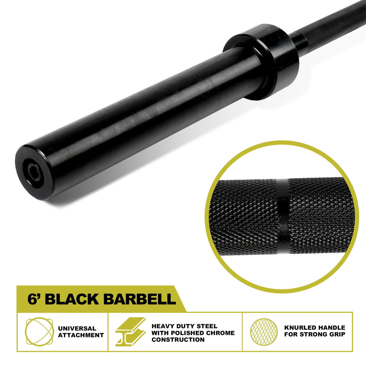 2-Inch Olympic Barbell Weight Bar 7ft 700-Pound Capacity O7432