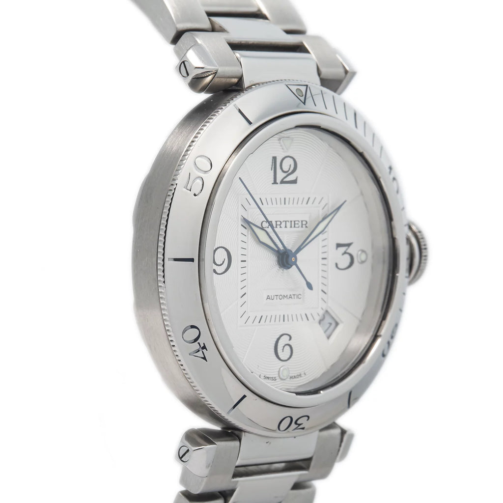 Stainless Steel Date Silver Dial Automatic Watch 38mm O668034