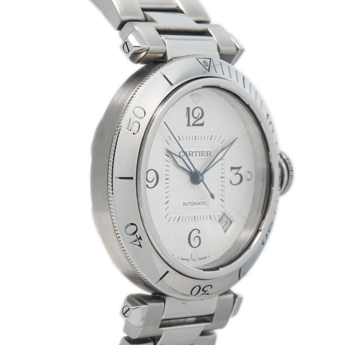 Stainless Steel Date Silver Dial Automatic Watch 38mm O668034