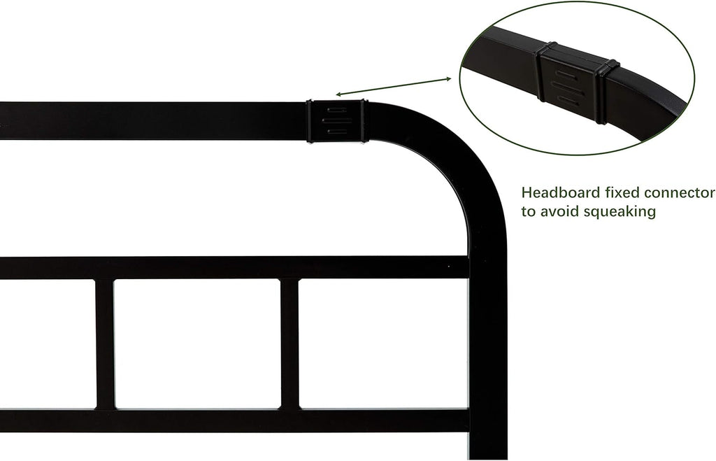 Black Metal California King Headboard K649044