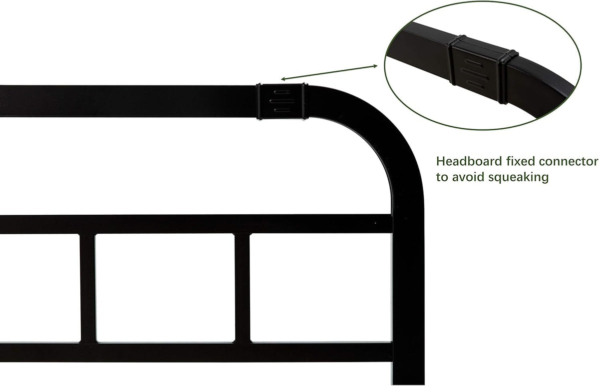 Black Metal California King Headboard K649044