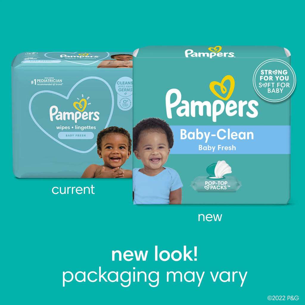 Baby Fresh Scented Pop-Top Wipes 432 Count P136227