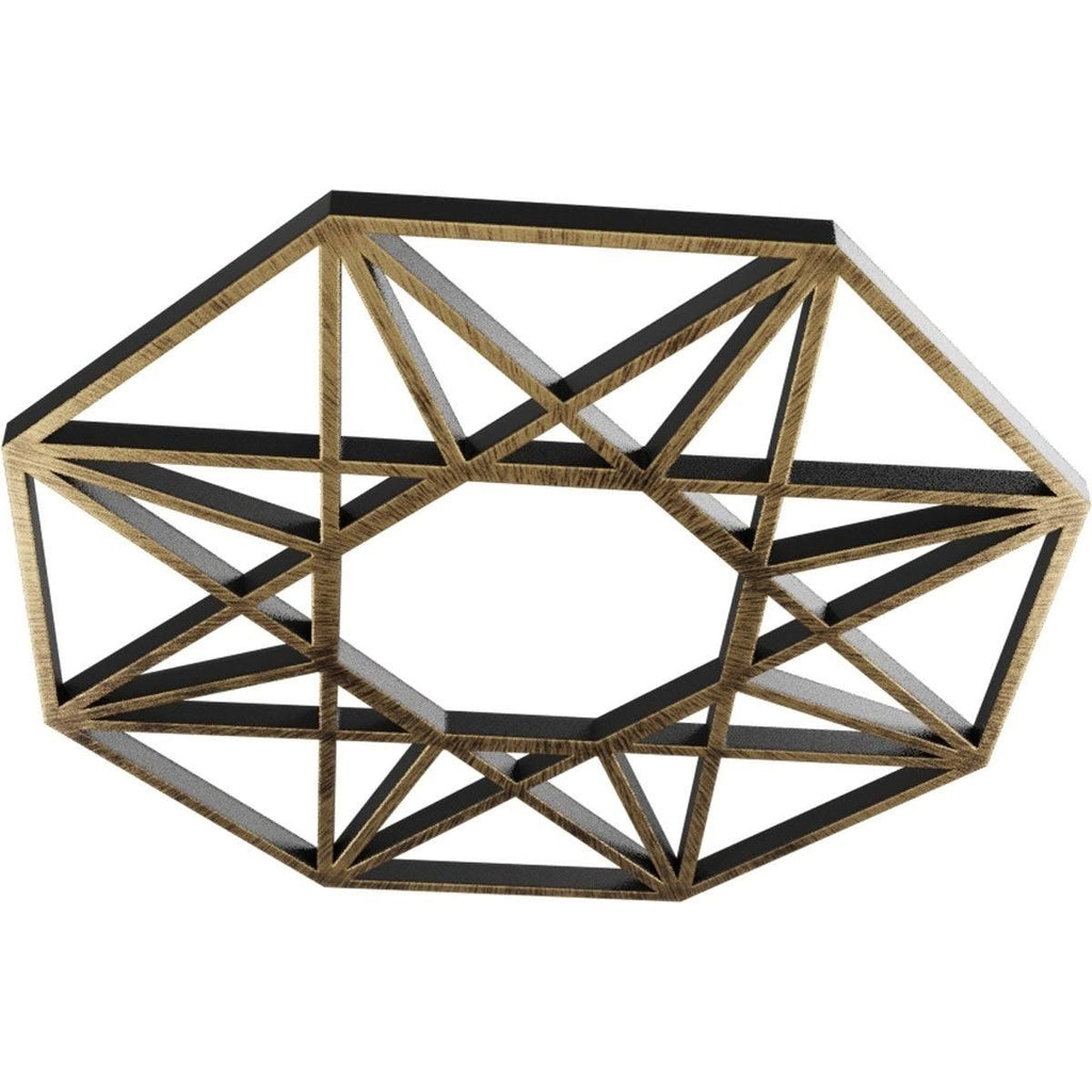 Black PVC Pierced Ceiling Medallion G62477
