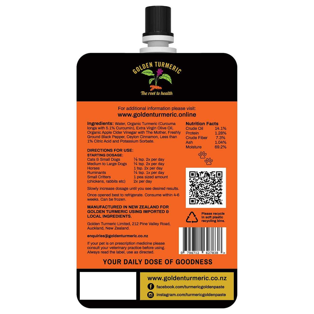 Turmeric Golden Paste for Pets 7 OZ V2463