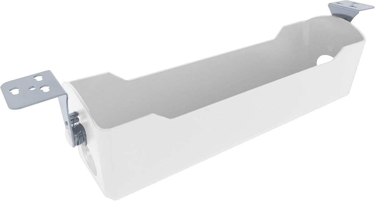 Cable Management Tray Accessory for Sit Stand Desk, White, Pack of 2 B483772
