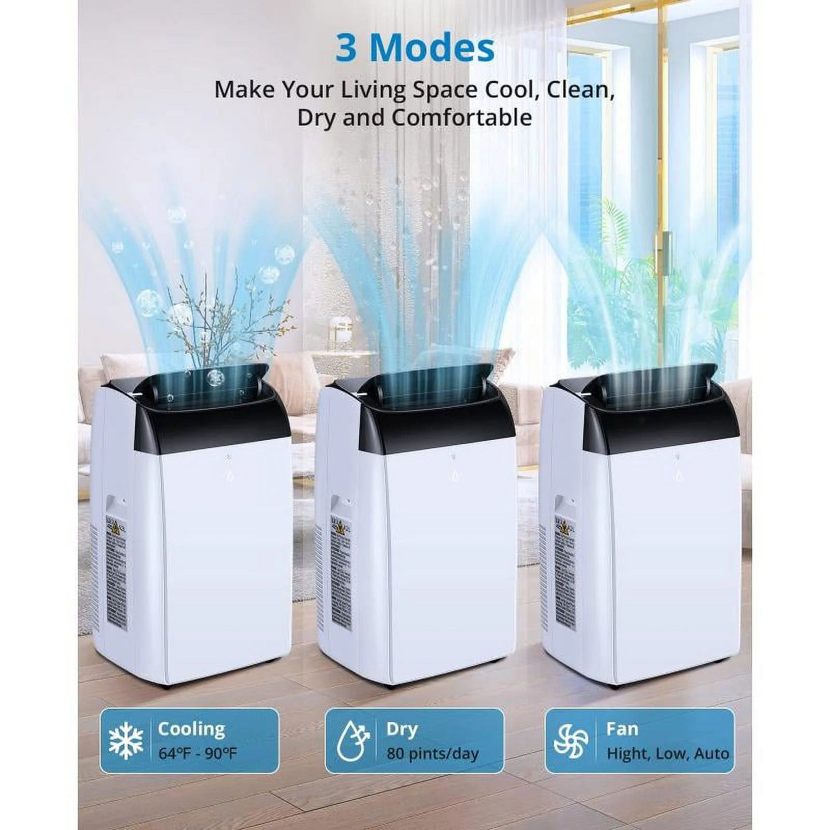 10000 BTU Portable Air Conditioner 3-in-1 with Remote Control G552