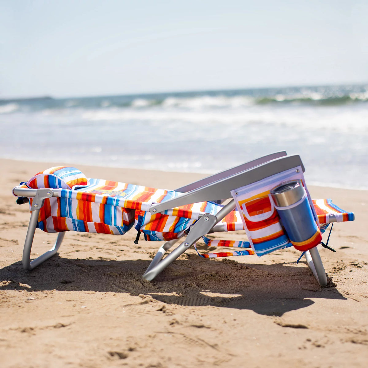 2-Pack Lay Flat Reclining Beach Chair D645174