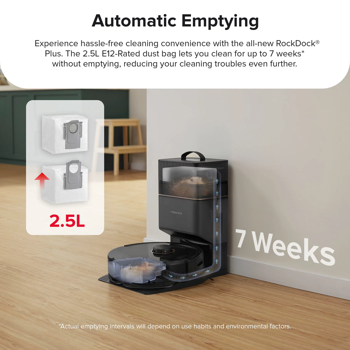 Robot Vacuum and Mop with Self-Emptying Z963