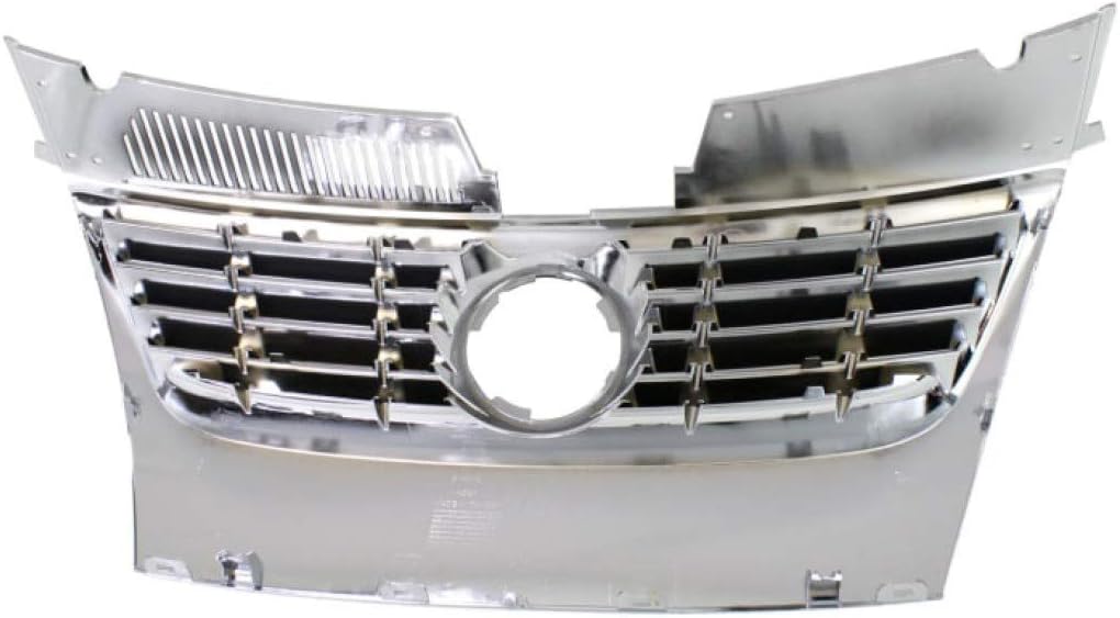 Chrome Shell Grille Assembly with Black Insert for Volkswagen Passat 2006-2010 D66508