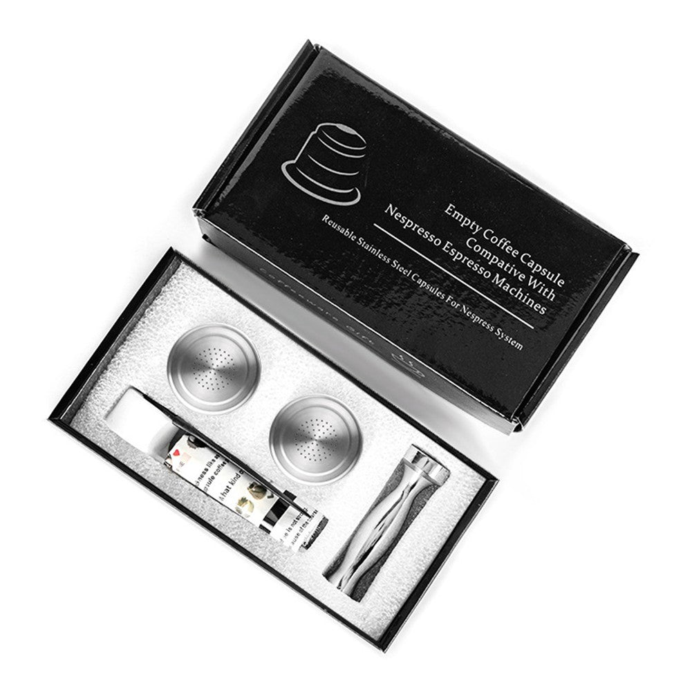 Refillable Stainless Steel Coffee Capsule Set S33929