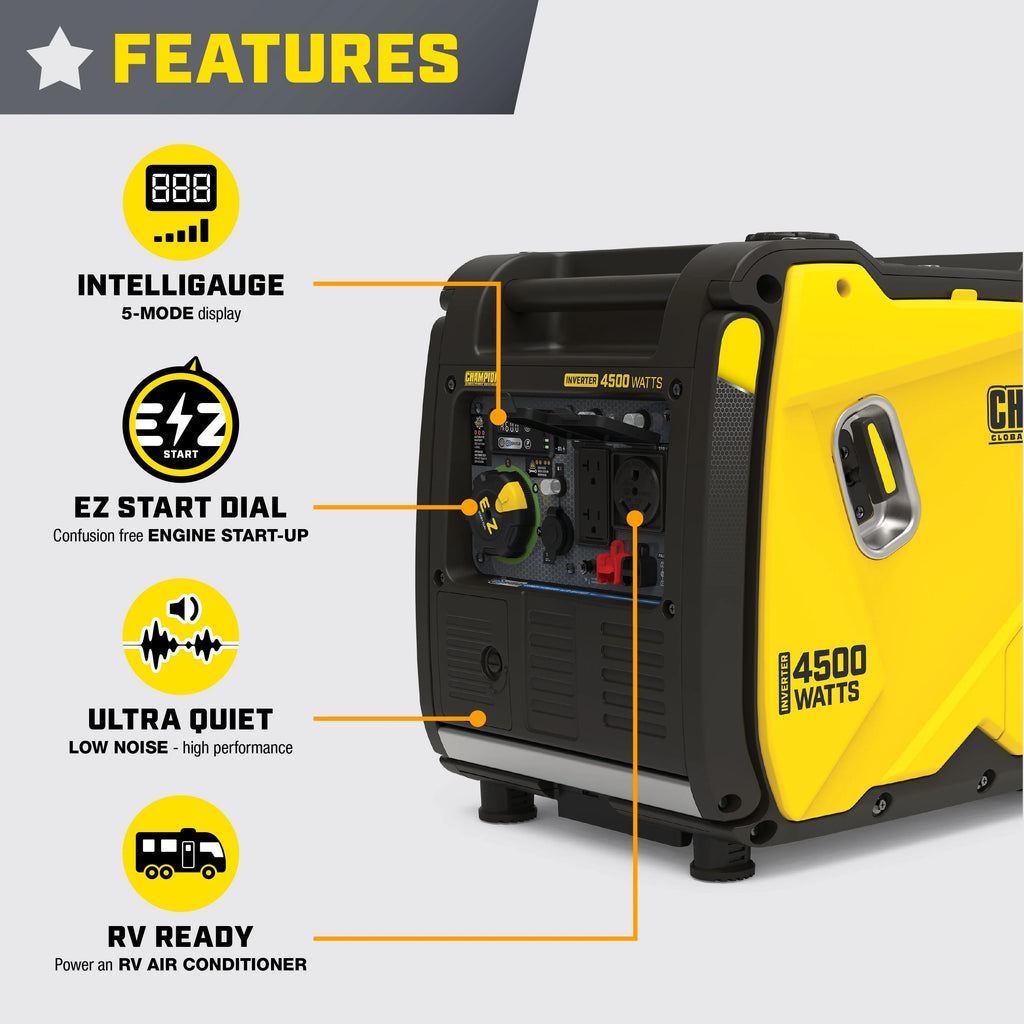 4500-Watt Gasoline Inverter Generator X41757
