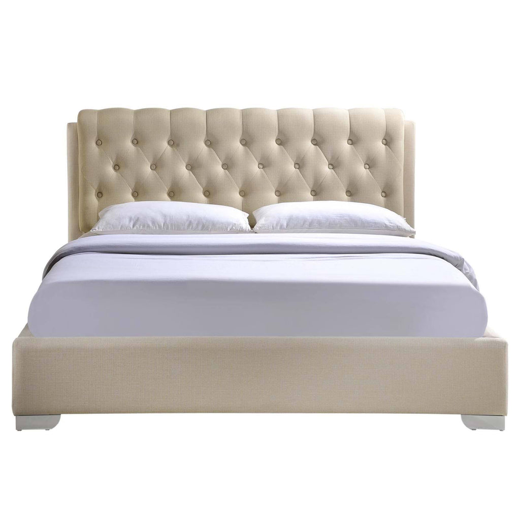 Queen Fabric Bed G365