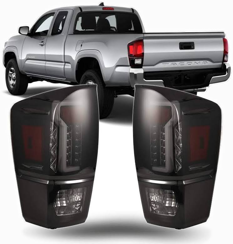 Black Housing Smoke Lens LED Tail Lights Q923026