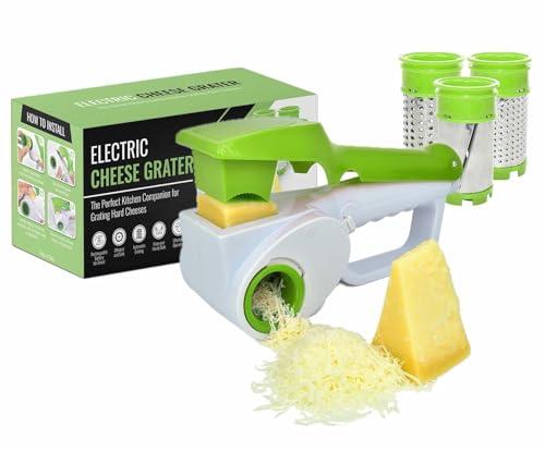 Red Electric Handheld Rotary Cheese Grater Slicer H929
