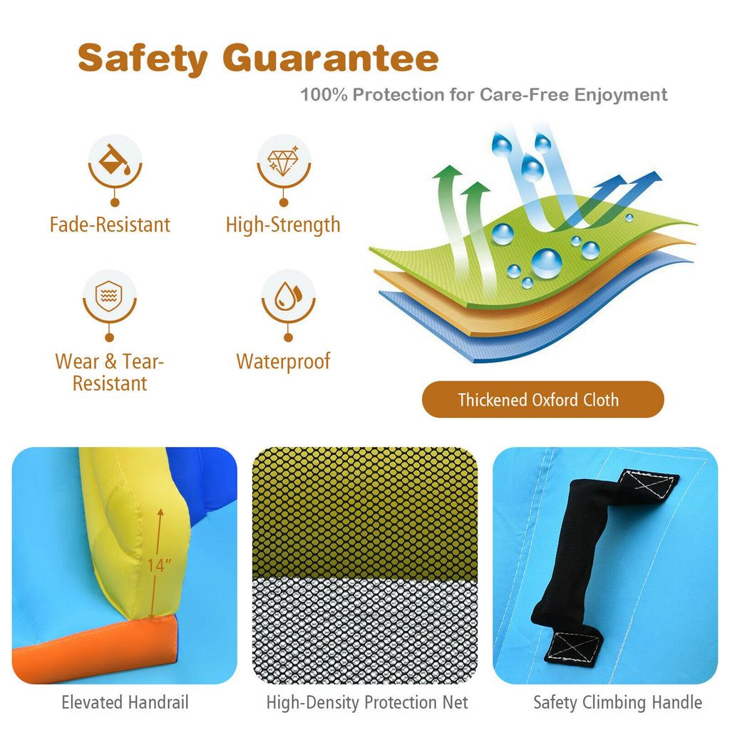 Inflatable Climbing Wall Water Slide Bounce House J276663