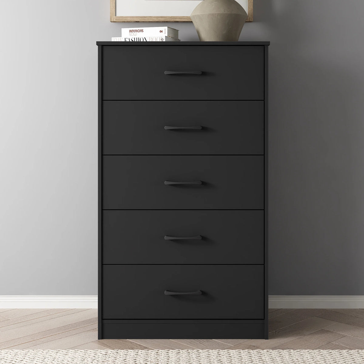 White 5 Drawer Dresser P106