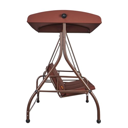 3-Seat Converting Canopy Patio Swing Chair with Cushion G74651