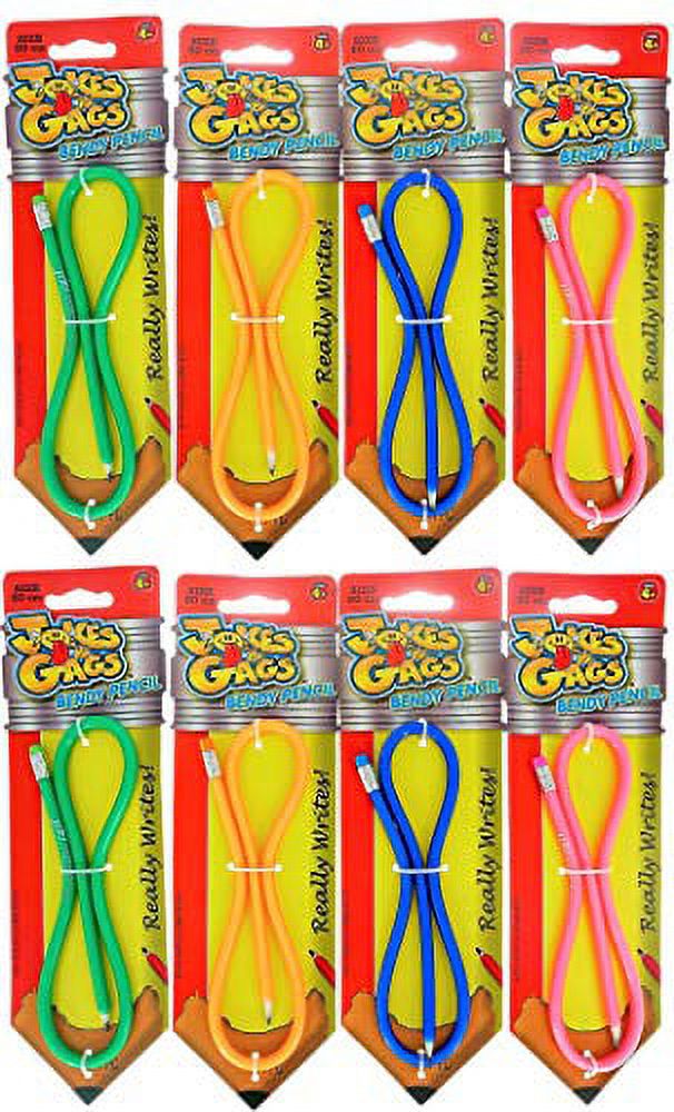 Bendy Pencil 20" Long 8 Units Assorted Color V62227