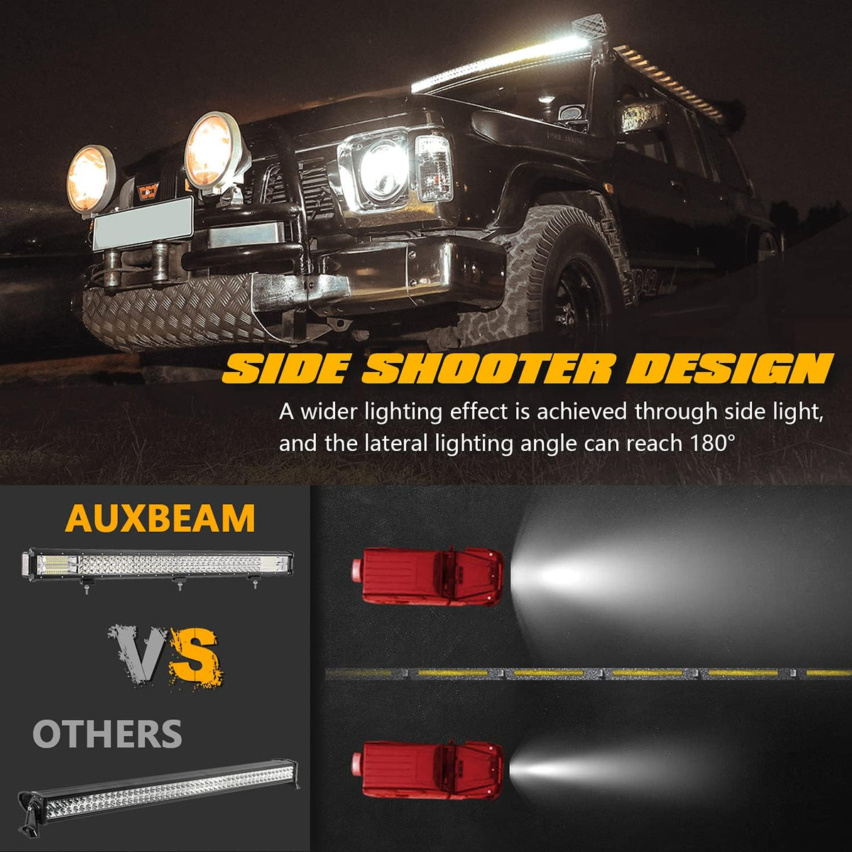 32inch Triple Row LED Light Bar Spot Flood Combo Offroad Light C91121