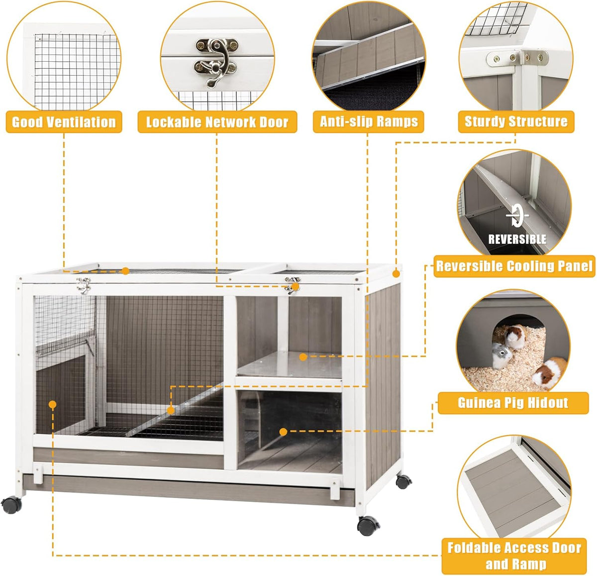 Small Animals Cage with Pull Out Tray E4721