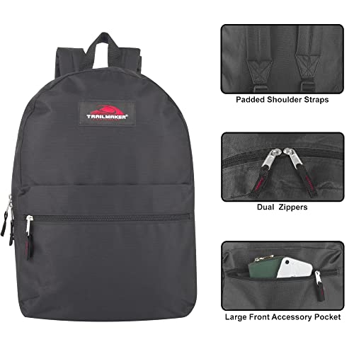 17 Inch Backpack with Adjustable Padded Shoulder Straps T325