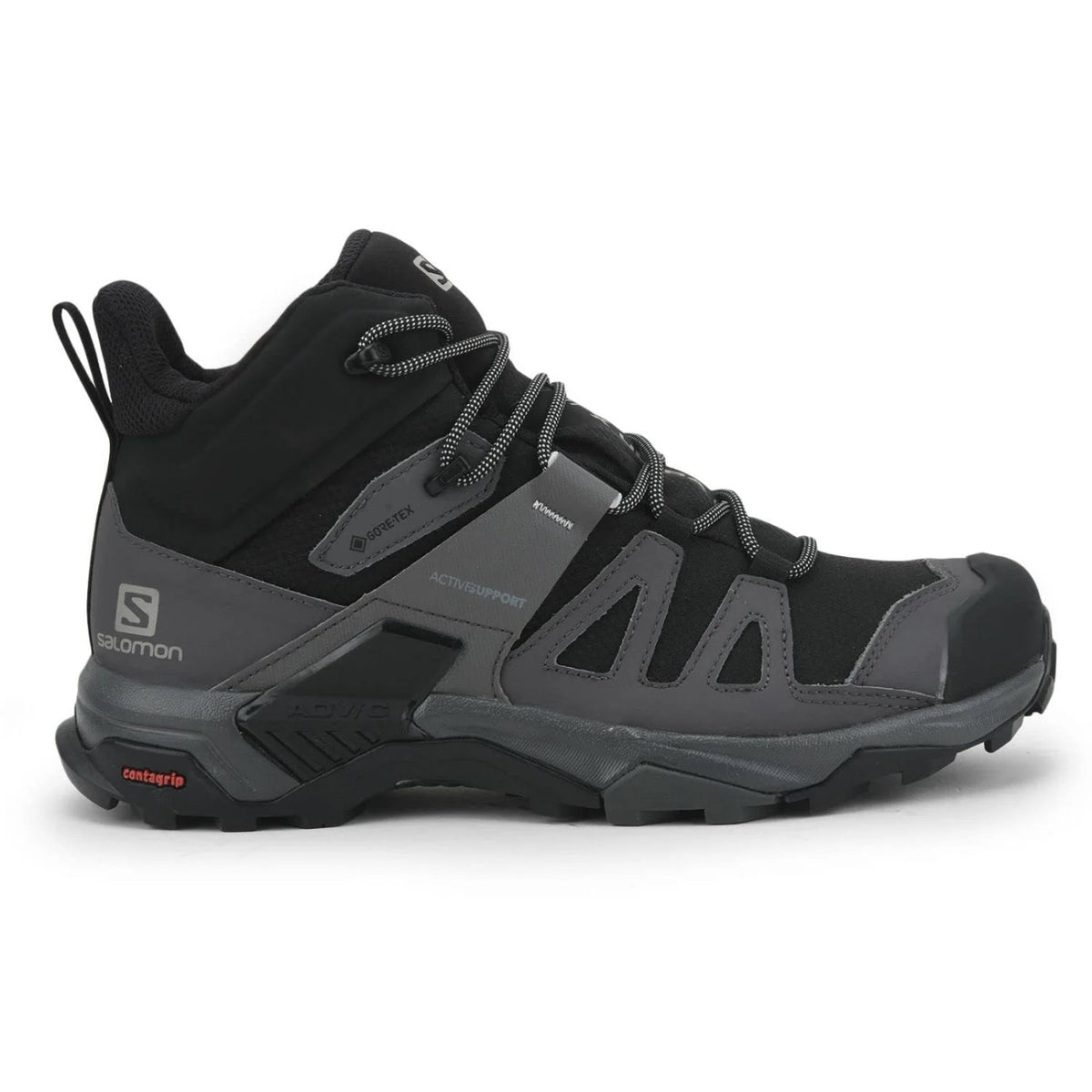 Black Mid Hiking Shoes N8038