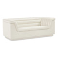 Cream Velvet Loveseat A11382