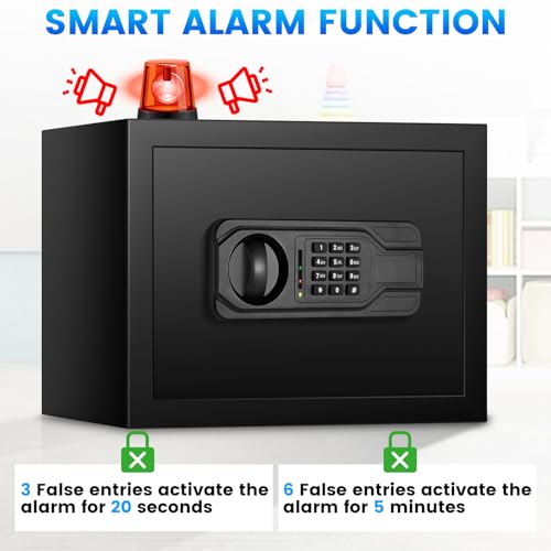 2.5 Cu ft Steel Security Safe with Programmable Keypad Lock V7984