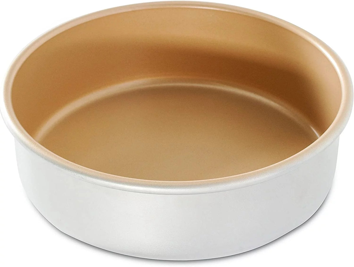 Nonstick 8" Round Aluminum Cake Pan E100