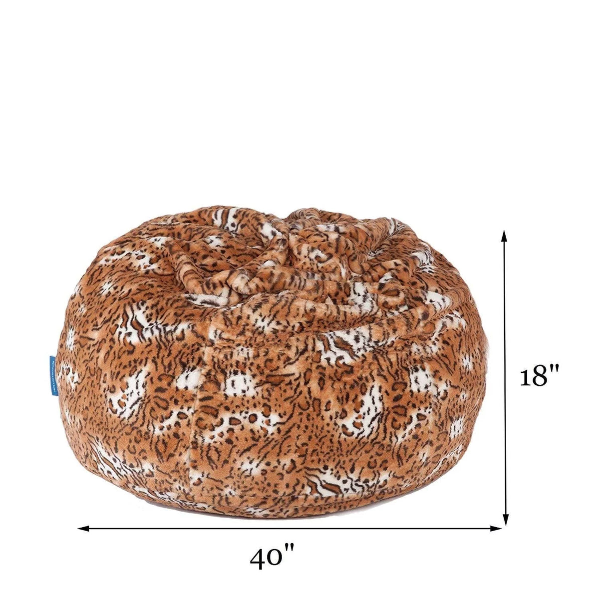 3ft Plush Furry Bean Bag Chair Sofa W347