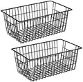Freezer Baskets, Pantry Storage Bins, Metal Wire Organizer 14"x11"x6" F177