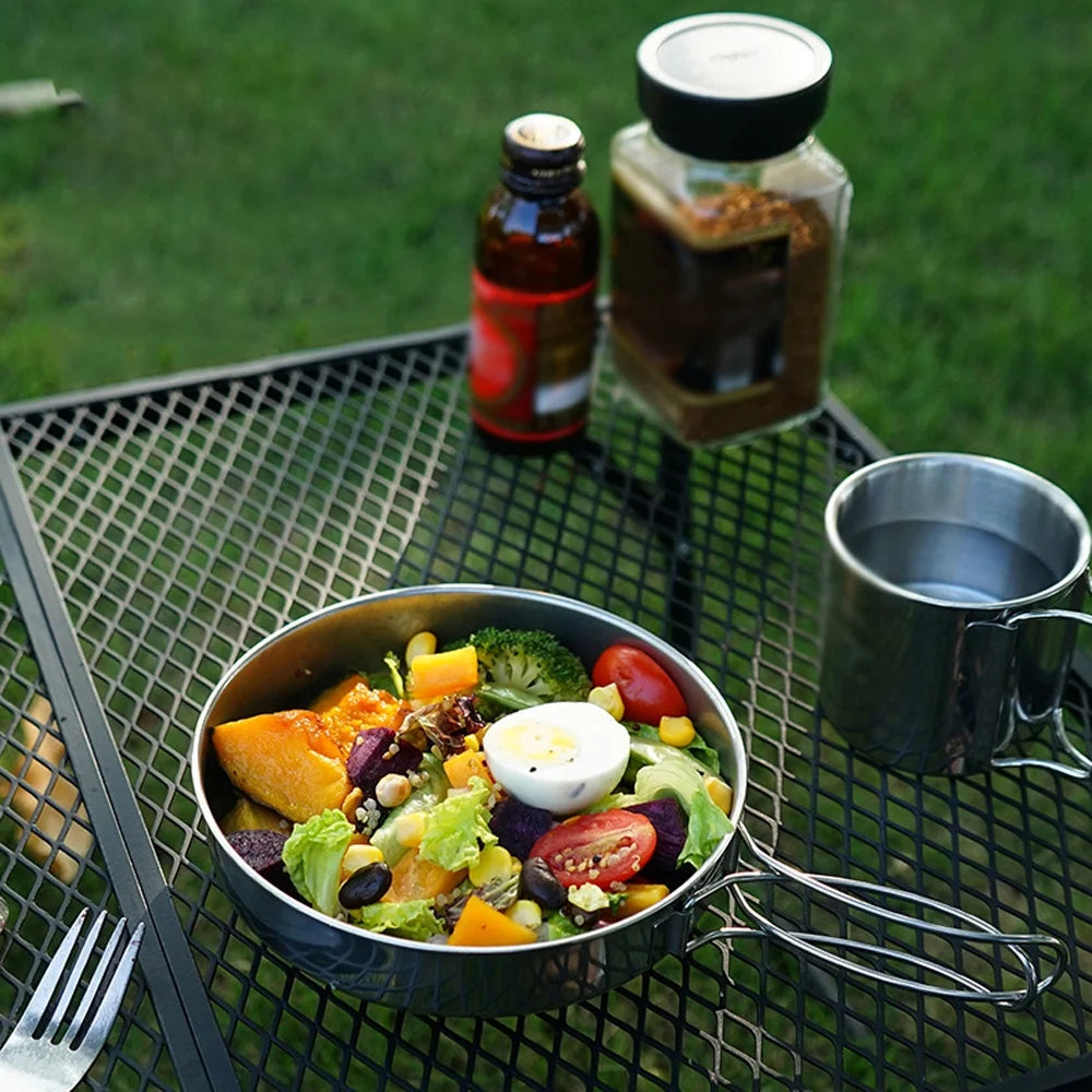 5pcs Stainless Steel Camping Cookware Set S1913