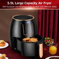 5.5L 1300W Electric Air Fryer with LCD Screen Z870226